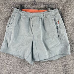 Bird Dogs Shorts Medium M BOOM For Your Boom Stick Blue Teal Lined Drawstring